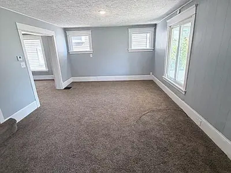 Carpeted living room